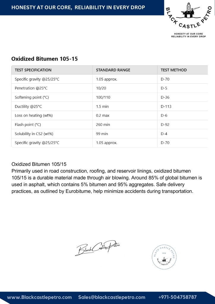 Oxidized Bitumen 105/15