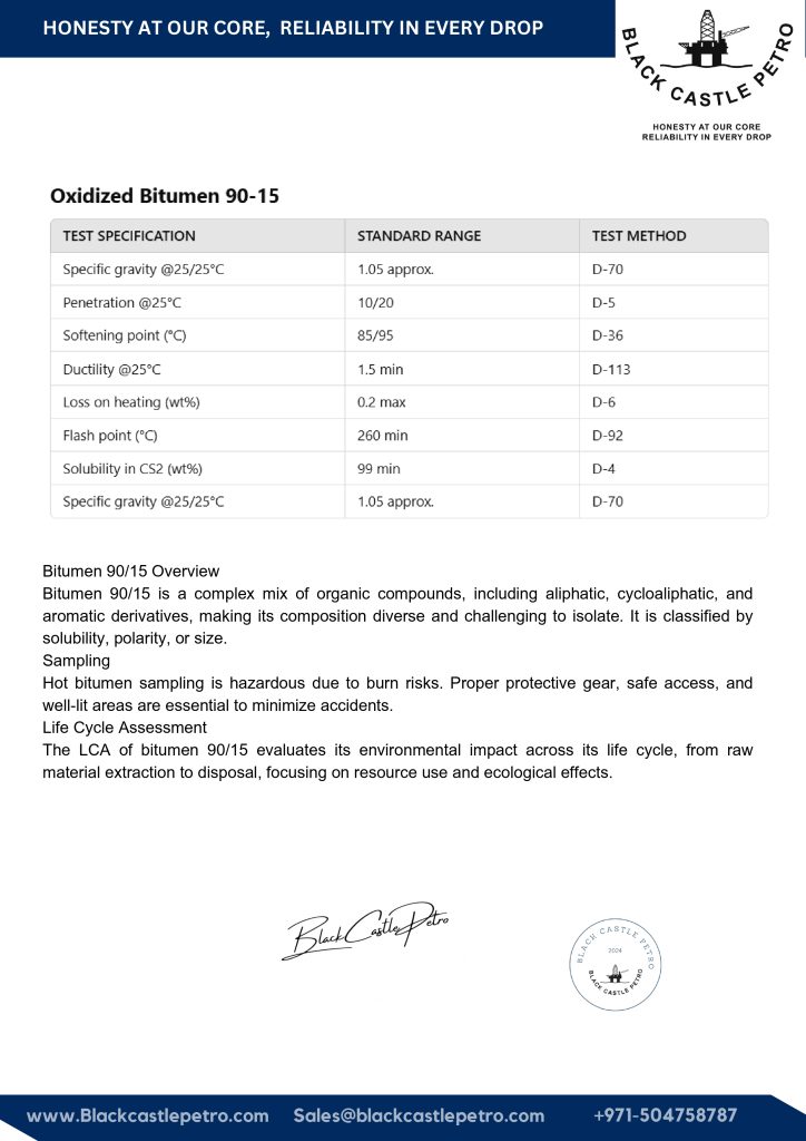 Oxidized Bitumen 90/15